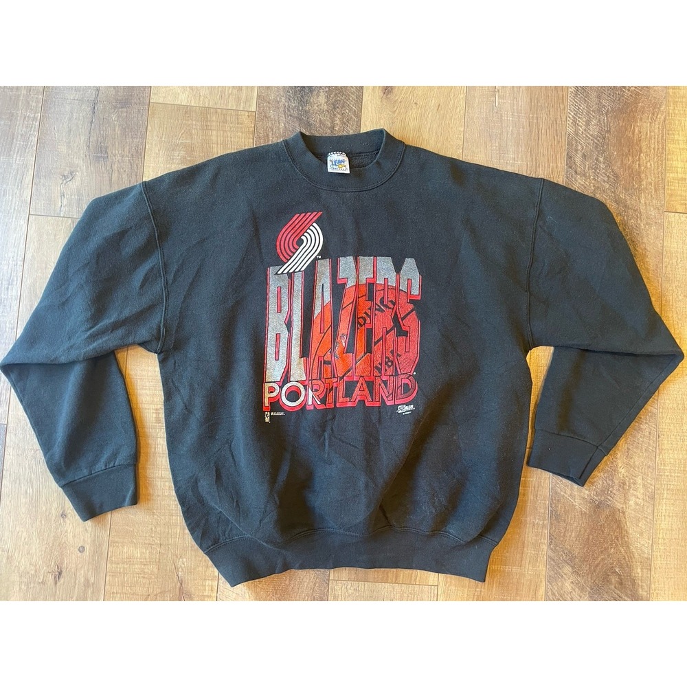 Vtg Portland Trail Blazers Sweatshirt NBA Mens XL Basketball USA MADE Crewneck